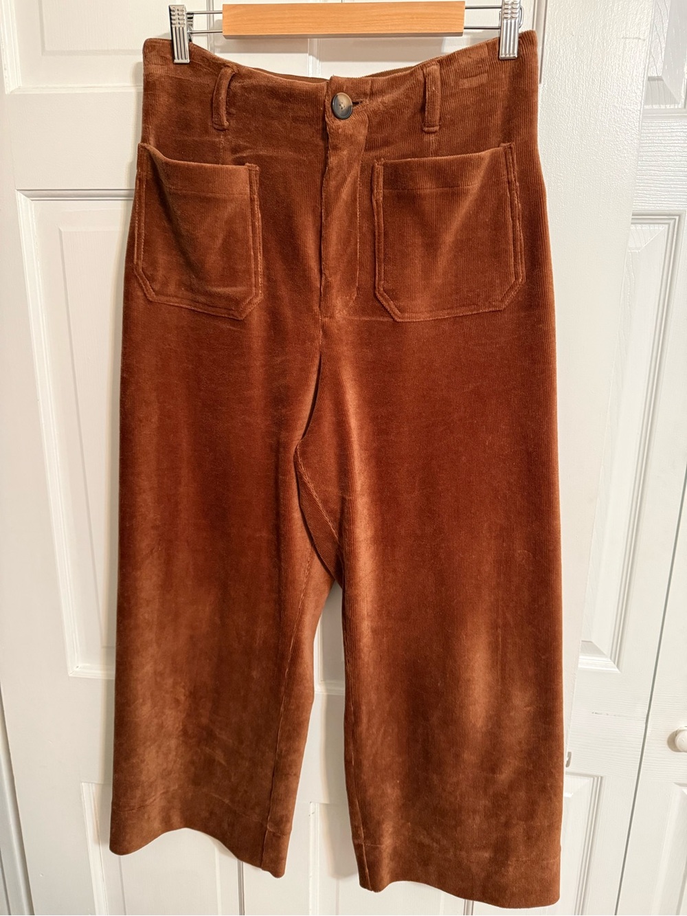 LC Lauren Conrad Corduroy Trousers in Rust Brown